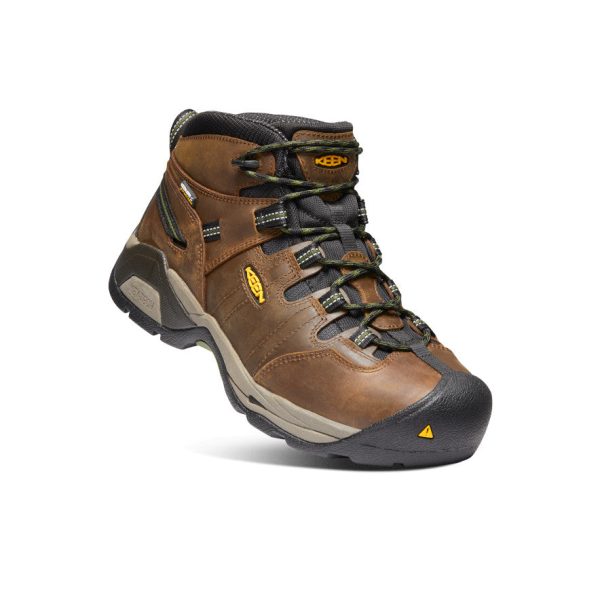 Men's Detroit XT Waterproof Boot (Steel Toe) | Cascade Brown/Bronze Green