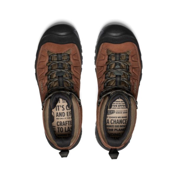 Men's Targhee IV Wide Waterproof Hiking Boot  |  Bison/Black