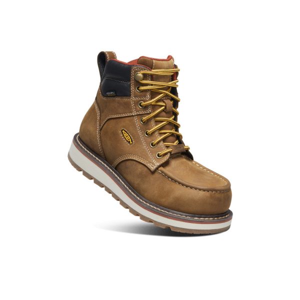 Women's Cincinnati 6 Waterproof Boot (Carbon Toe) | Belgian/Sandshell