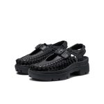 All Gender UNEEK PLT Mary Jane Sneaker | Black Smooth Lea