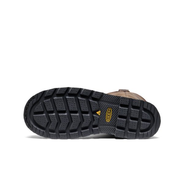 Men's Cincinnati Pull-On 90?? Heel Waterproof Work Boot (Carbon Toe) | Chocolate Brown/Black