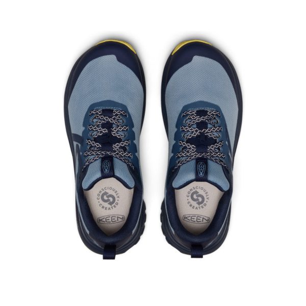 Women's Roam Waterproof Trail Running Shoe | Faded Denim/Lemon Grass
