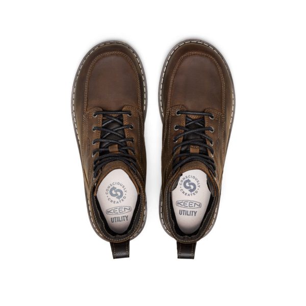 Men's San Jose 6 Waterproof Boot (Aluminum Toe) | Cascade Brown/Black