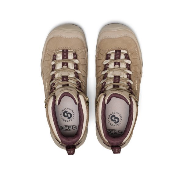 Women's Targhee IV Wide Waterproof Hiking Boot  |  Plaza Taupe/Huckleberry