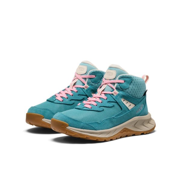 Big Kids' Hightrail Waterproof Hiking Boot  |  Brittany Blue/Cashmere Rose