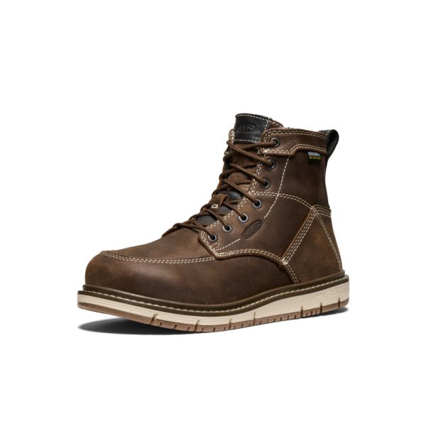 Women's San Jose 6 Waterproof Boot (Aluminum Toe)  |  Cascade Brown/Gum