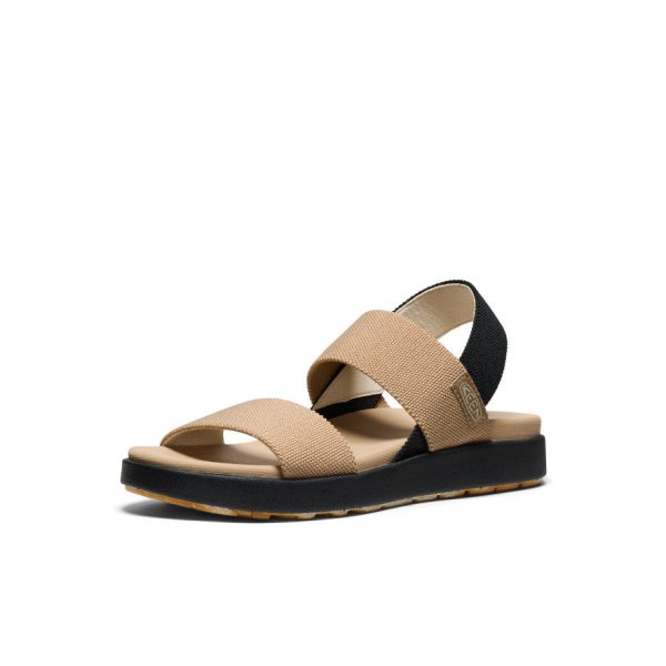 Women's Elle Backstrap Sandal Wide  |  Cornstalk/Black