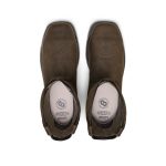 Men's CSA Flatland Pull-On Waterproof Work Boot INT MET (Carbon Toe) | Dark Brown/Black