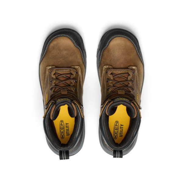 Men's Evanston 6 Waterproof Boot (Soft Toe) | Bison/Black