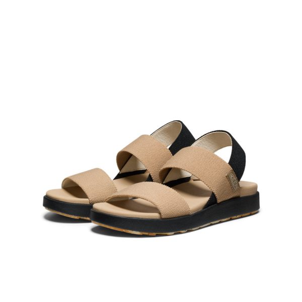 Women's Elle Backstrap Sandal Wide  |  Cornstalk/Black