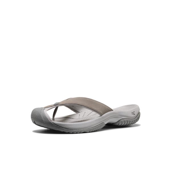 Men's Waimea Leather Flip-Flop  |  Monochrome/Steel Grey