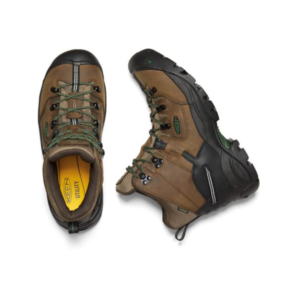 Men's Pittsburgh Energy 6 Waterproof Boot (Soft Toe) | Cascade Brown/Greener Pastures