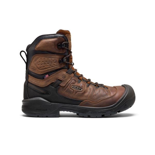 Men's Targhee IV 8 Insulated Waterproof Work Boot (Carbon Toe) | Bison/Black