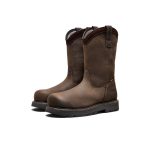 Men's Cincinnati Pull-On 90?? Heel Waterproof Work Boot (Carbon Toe) | Chocolate Brown/Black