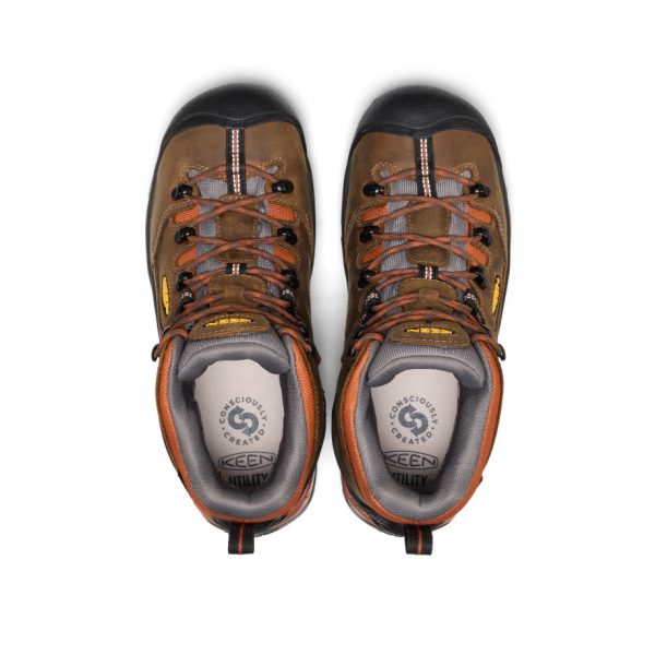 Men's Pittsburgh Energy 6 Waterproof Boot (Soft Toe) | Cascade Brown/Black