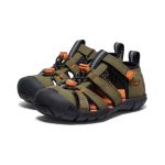 Little Kids' Seacamp II CNX | Dark Olive/Gold Flame