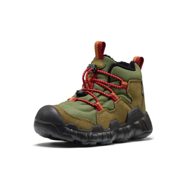 Little Kids' Hypowser Waterproof Chukka | Forest Night/Garnet