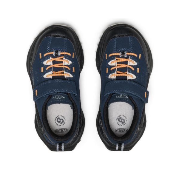 Little Kids' Jasper Zionic Sneaker  |  Naval Academy/Flame Orange