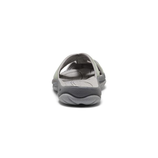 Women's Bali Leather Slide Sandal | Lily Pad/Steel Grey