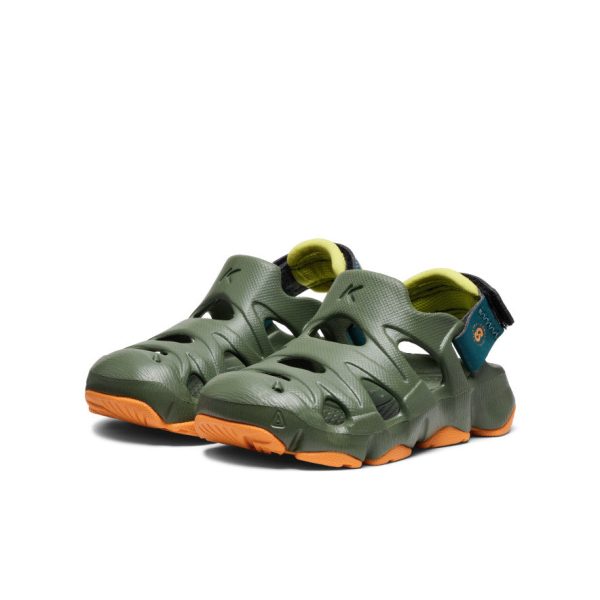 Toddlers' HyperFLT Clog  |  Bronze Green/Orange Peel