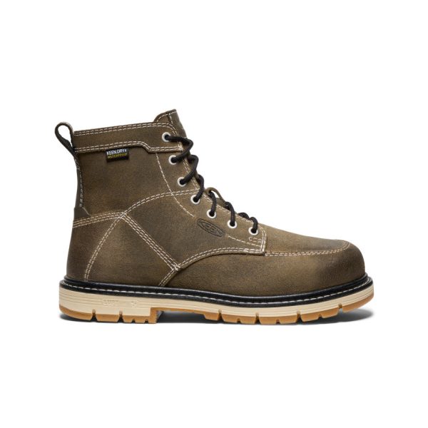 Women's San Jose 6 Waterproof 90?? Heel Boot (Aluminum Toe) | Steel Grey/Gum