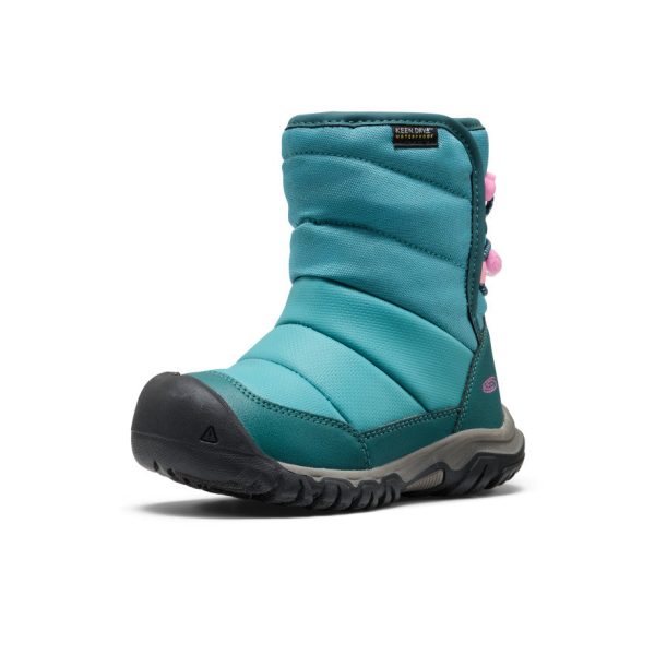 Little Kids' Puffrider Waterproof Winter Boot  |  Brittany Blue/Cashmere Rose