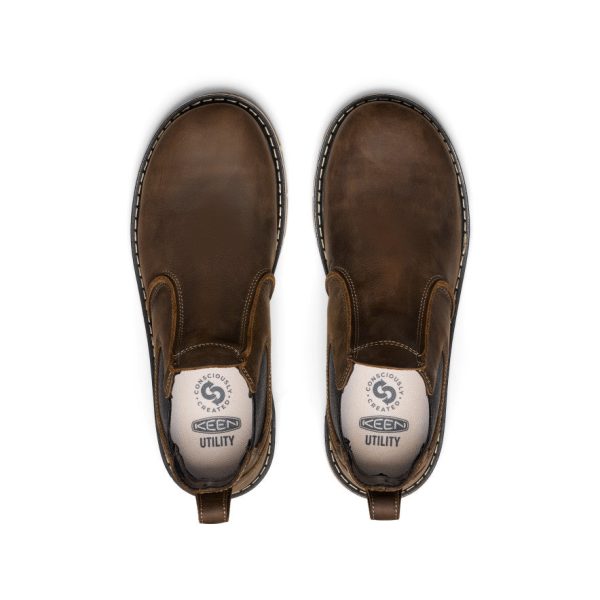 Men's San Jose Chelsea 90?? Heel Boot (Aluminum Toe) | Cascade Brown/Gum